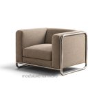Modern Luxury Armchair – Premium Fabric & Steel Frame